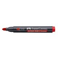 Marker Permanentny 52 CZERWONY końcówka okrągła FABER-CASTELL www.asan.com.pl