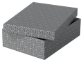 Pudło do przechowywania / pudło prexentowe Esselte Box Home M low szary /3szt www.asan.com.pl