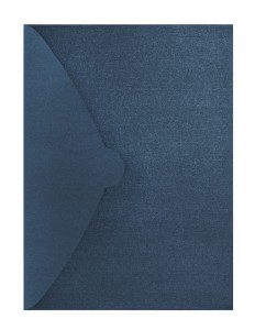 Teczka ozdobna kopertowa METALIZOWANA GRANATOWA  opk. 5 sztuk A4 