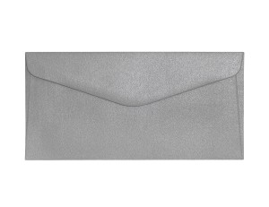 Koperta / koperty ozdobne DL - PEARL SREBRNY opk 10szt 150g m2 