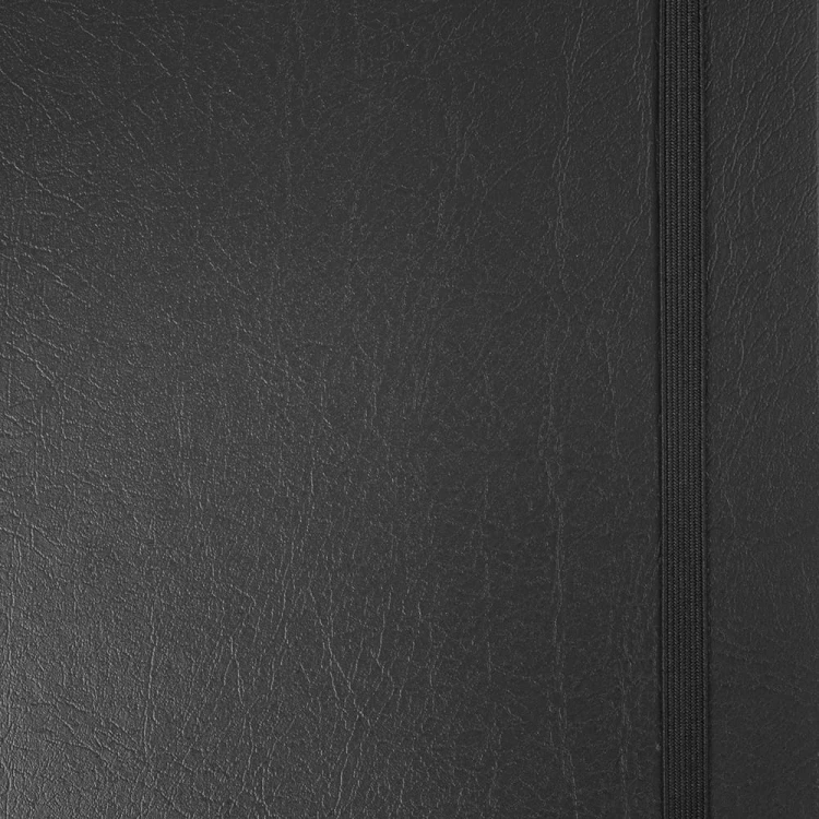 Notes Notatnik biurowy twardy w kratkę zamykany na gumkę - O.NOTE Berlin - 297 x 213 mm (A4) - czarny www.asan.com.pl