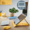 Regulowana podstawka pod laptopa Leitz Ergo Cosy - ciepły żółty www.asan.com.pl