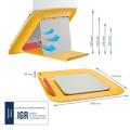 Regulowana podstawka pod laptopa Leitz Ergo Cosy - ciepły żółty www.asan.com.pl