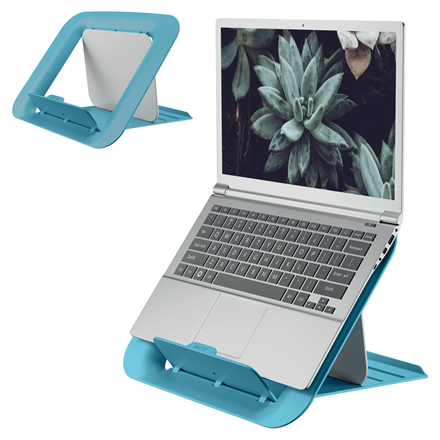 Regulowana podstawka pod laptopa Leitz Ergo Cosy - morski niebieski www.asan.com.pl