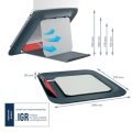 Regulowana podstawka pod laptopa Leitz Ergo Cosy - aksamitny szary www.asan.com.pl