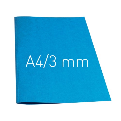 Termookładki miękkie - Thermolinen plain (A4 pionowa) - 3 mm opakowanie 100 sztuk NIEBIESKI www.asan.com.pl