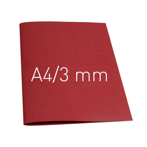 Termookładki miękkie - Thermolinen Plain (A4 pionowa) - 3 mm opakowanie 100 sztuk BORDOWY WWW.ASAN.COM.PL