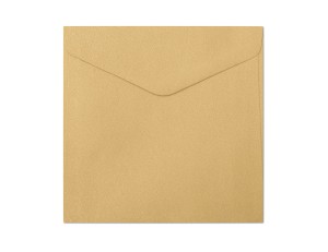 Koperta / koperty ozdobne kwadrat 160x160mm KW160 -PEARL ZŁOTY  opk 10szt 150g/m2 