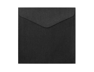Koperta / koperty ozdobne kwadrat 160x160mm KW160 -PEARL CZARNY  opk 10szt 150g/m2   