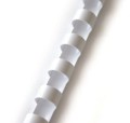 Grzbiet plastikowy 5mm/BIAŁY/100szt Argo www.asan.com.pl