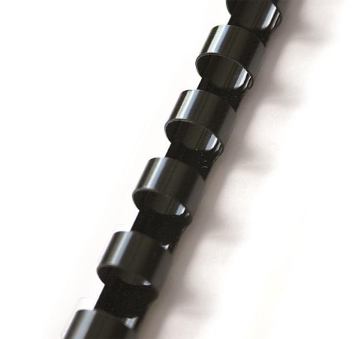 Grzbiet plastikowy do bindowania 5mm /100szt Argo - kolor CZARNY www.asan.com.pl