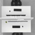 Ramię na 2 monitory Fellowes Eppa z listwą - białe www.asan.com.pl