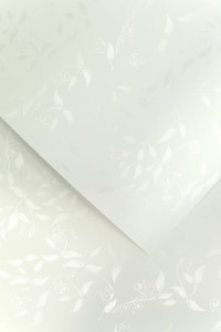 Karton Ozdobny Premium 230g/m2 LIANA BIAŁY 20 arkuszy A4