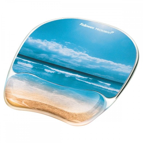 Podkładka żelowa pod mysz i nadgarstek Fellowes - Piaszczysta Plaża www.asan.com.pl