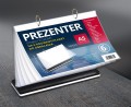 Prezenter stojący poziomy H-06-A5 Argo - na 6 wsuwanych kart do obracania www.asan.com.pl