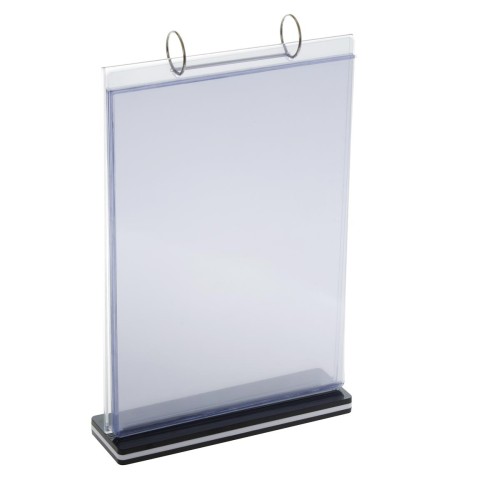 Prezenter stojący poziomy H-06-A5 Argo - na 6 wsuwanych kart do obracania www.asan.com.pl