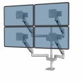 Ramię na 4 monitory Fellowes TALLO Modular™ 4FMS - srebrne  www.asan.com.pl