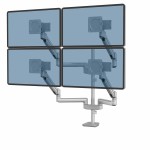 Ramię na 4 monitory Fellowes TALLO Modular™ 4FMS  - srebrne 