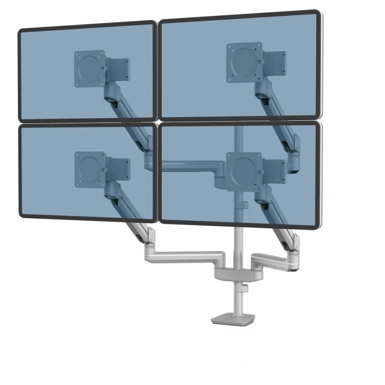 Ramię na 4 monitory Fellowes TALLO Modular™ 4FMS - srebrne  www.asan.com.pl