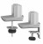Ramię na 4 monitory Fellowes TALLO Modular™ 4FMS - srebrne  www.asan.com.pl