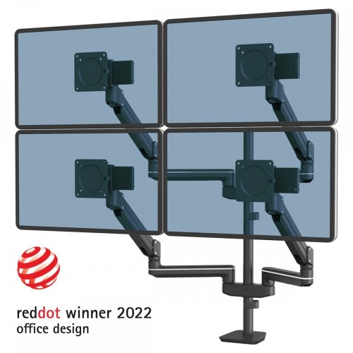 Ramię na 4 monitory Fellowes TALLO Modular™ 4FMS - czarne www.asan.com.pl
