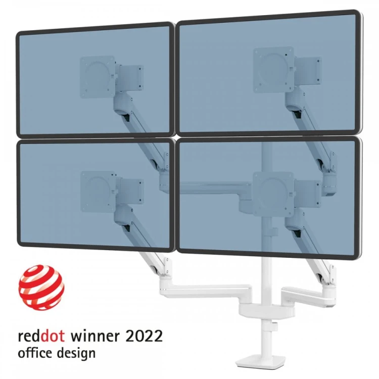 Ramię na 4 monitory Fellowes TALLO Modular™ 4FMS - białe  www.asan.com.pl