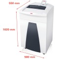 Niszczarka HSM SECURIO P40i ścinki 1x5 P7 + osobny mechanizm tnący OMDD 2x2mm www.asan.com.pl