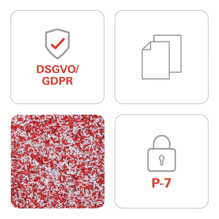 Niszczarka HSM SECURIO P40i ścinki 1x5 P7 + osobny mechanizm tnący OMDD 2x2mm www.asan.com.pl