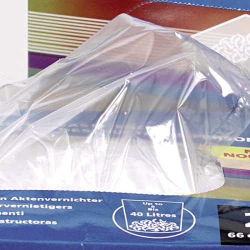 worki Rexel na ścinki do niszczarek z szerokim podajnikiem, pojemność 175 l (100 szt.) www.asan.com.pl