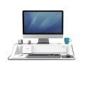 Stanowisko do pracy Fellowes Sit-Stand Lotus DX - białe www.asan.com.pl