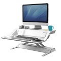 Stanowisko do pracy Fellowes Sit-Stand Lotus DX - białe www.asan.com.pl