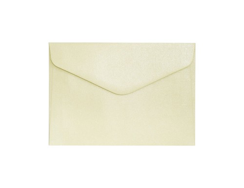 Koperta / koperty ozdobne C6 - PEARL KREMOWY opk 10szt 150g m2 www.asan.com.pl