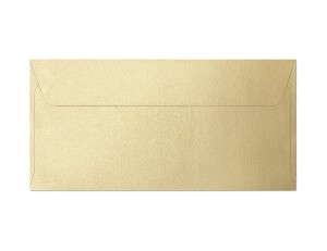 Koperta / koperty ozdobne DL - PEARL ZŁOTY opk 10szt 120g m2   