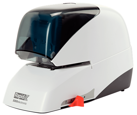 Profesjonalny zszywacz elektryczny Rapid Supreme 5080e BIAŁY www.asan.com.pl