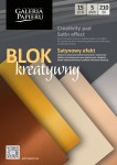Blok kreatywny – Satynowy efekt A4 210g/m2 - 15 ark. kartonów metalicznych 