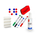 Akcesoria do tablic MemoBe, zestaw: płyn 125 ml, markery 4 kolory, gąbka magnetyczna, uchwyt na markery, magnesy f 20 mm 12 szt. www.asan.com.pl