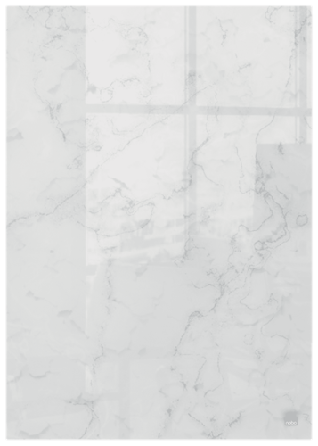 Tabliczka suchościeralna 23x15,2cm NOBO SZKLANA - 2 sztuki: 1 x biała i 1 x marmurkowa www.niszczarka.net www.asan.com.pl