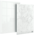 Tabliczka suchościeralna 23x15,2cm NOBO SZKLANA - 2 sztuki: 1 x biała i 1 x marmurkowa www.niszczarka.net www.asan.com.pl