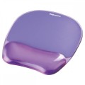 Podkładka żelowa pod mysz i nadgarstek Fellowes CRYSTAL FIOLETOWA www.asan.com.pl