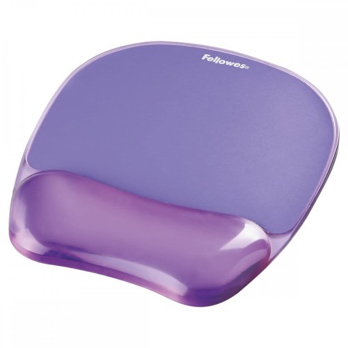 Podkładka żelowa pod mysz i nadgarstek Fellowes CRYSTAL FIOLETOWA www.asan.com.pl