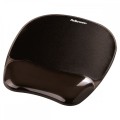 Podkładka żelowa pod mysz i nadgarstek Fellowes CRYSTAL CZARNA 9112101 www.asan.com.pl