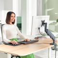 Ramię na 1 monitor Leitz Ergo - Szary ciemny www.asan.com.pl