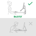 Ramię na 1 monitor i laptopa Leitz Ergo - Szary ciemny  www.asan.com.pl