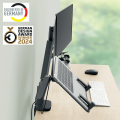 Ramię na 1 monitor i laptopa Leitz Ergo - Szary ciemny  www.asan.com.pl