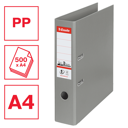 Segregator biurowy ESSELTE No.1 A4/75 SZARY www.asan.com.pl