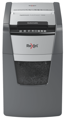 Niszczarka automatyczna Rexel Optimum AutoFeed+ 130X ścinki 4x28mm P-4 www.asan.com.pl