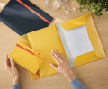 Teczka z gumką i kieszonką Leitz Cosy - Ciepły żółty www.asan.com.pl