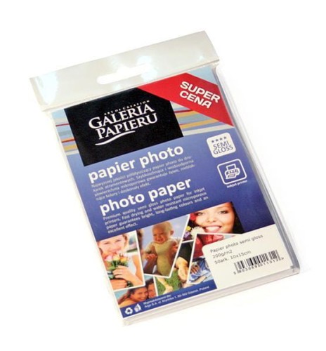 Papier photo 10x15cm - semi glossy - 200 g/m2 - 50 ark www.asan.com.pl