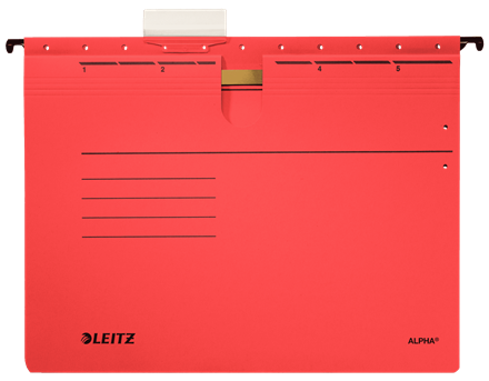 Skoroszyt zawieszany Leitz Alpha A4 - czerwony www.asan.com.pl