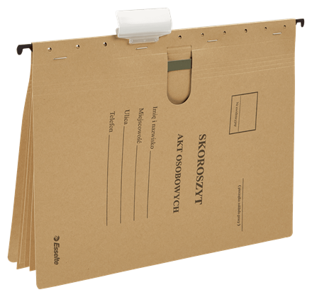 Skoroszyt zawieszany Esselte na akta osobowe A4 - opakowanie 10 sztuk www.asan.com.pl